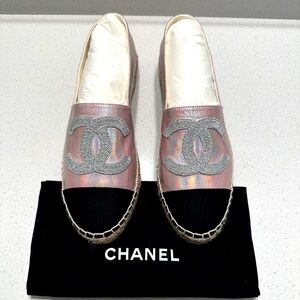 Iridescent CHANEL Espadrilles 41 😍GORGEOUS😍